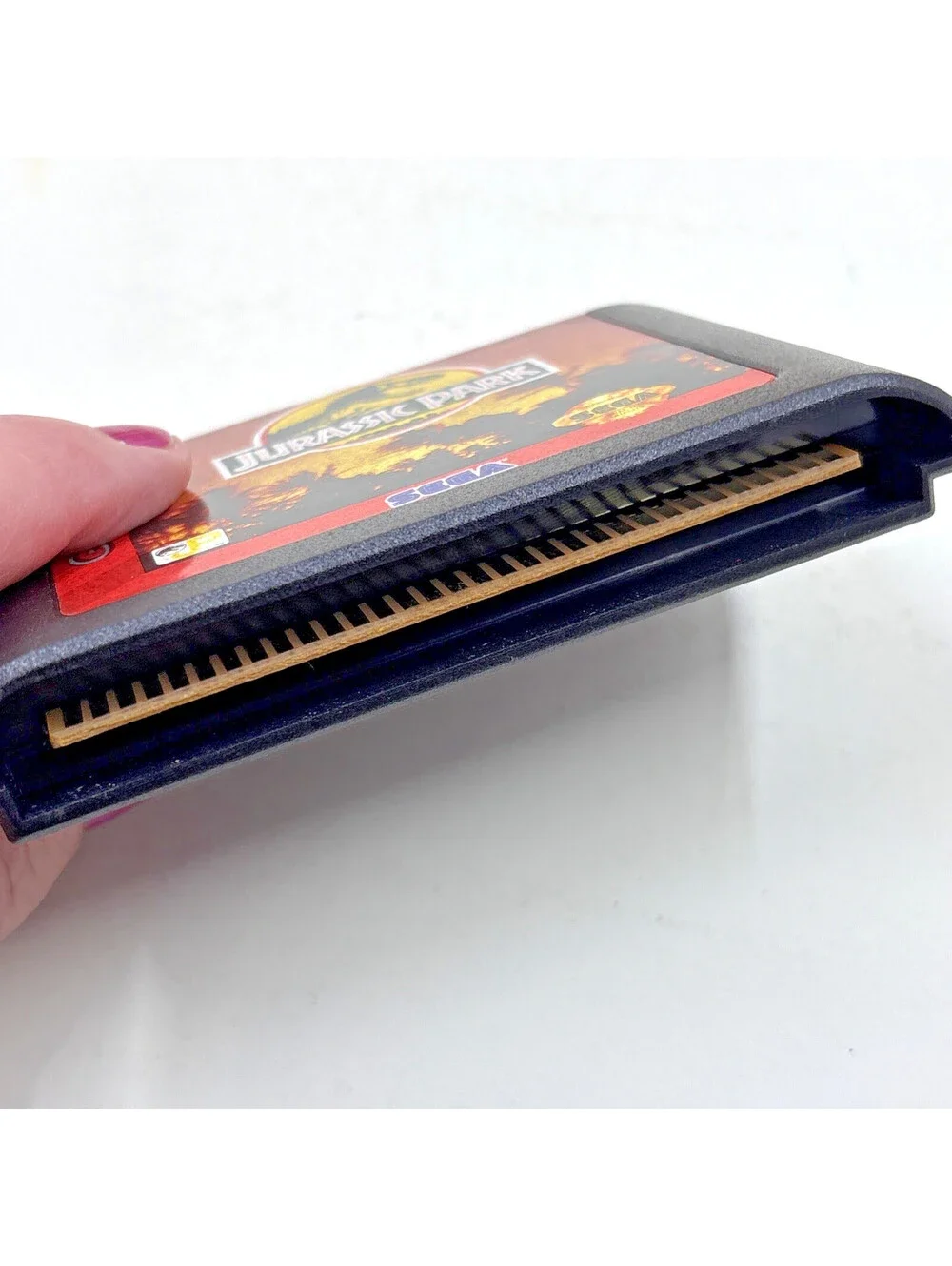 Jurassic Park (Sega Genesis, 1993) SG Cartridge & Manual Tested & Works